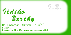 ildiko marthy business card